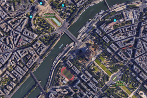 Paris dans Google Earth