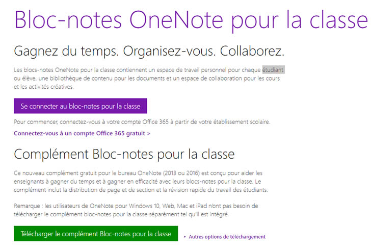 Bloc-notes OneNote partagé