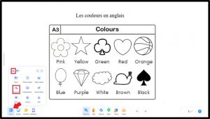 apprendre couleur anglais uboardmate TableauxInteractifs