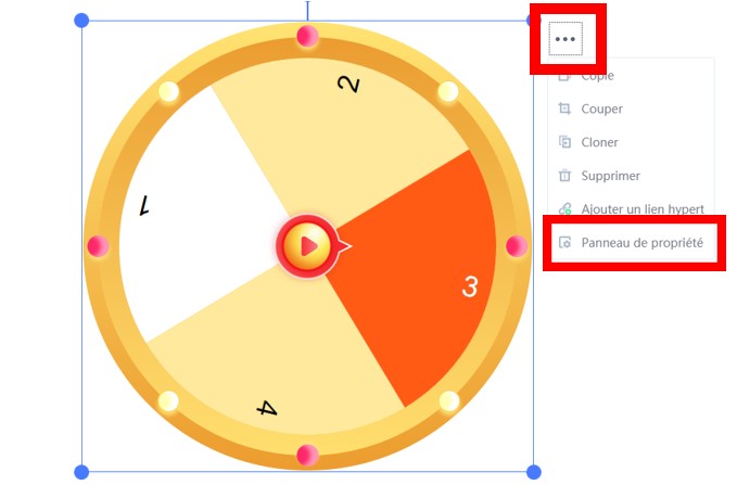 paramètres roue chanceuse